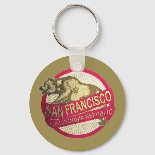 San Francisco California  beer sleutelhanger (Voorkant)