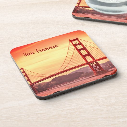 San Francisco California Bier Onderzetter (Linkerzijde)