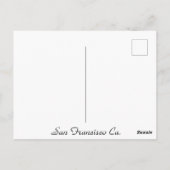 San Francisco California Briefkaart (Achterkant)