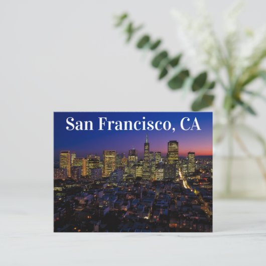 San Francisco California Briefkaart (Staand voorkant)