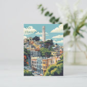 San Francisco California Briefkaart (Staand voorkant)
