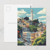San Francisco California Briefkaart (Voorkant / Achterkant)