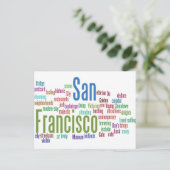 San Francisco California Briefkaart (Staand voorkant)