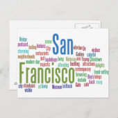 San Francisco California Briefkaart (Voorkant / Achterkant)