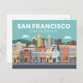 San francisco california briefkaart (Voorkant / Achterkant)