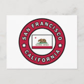 San Francisco California Briefkaart (Voorkant)