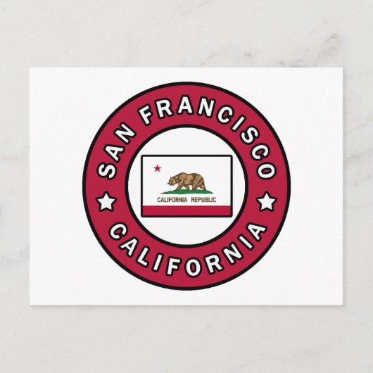 San Francisco California Briefkaart (Voorkant)