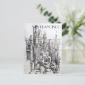 San Francisco California Briefkaart (Staand voorkant)