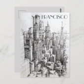 San Francisco California Briefkaart (Voorkant / Achterkant)