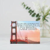 San Francisco California Briefkaart (Staand voorkant)
