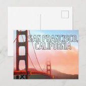 San Francisco California Briefkaart (Voorkant / Achterkant)