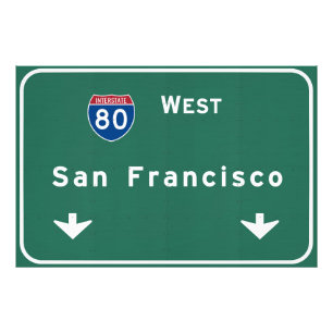 San Francisco California ca Interstate Highway : Foto Afdruk