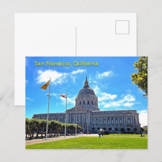 San Francisco California City Hall Briefkaart Note