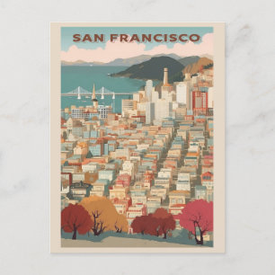  San Francisco California City Skyline Briefkaart