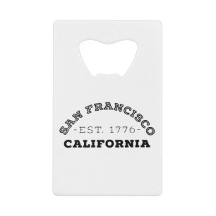 San Francisco California Creditkaart Flessenopener