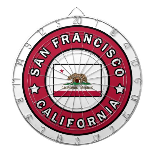 San Francisco California Dartbord (Voorkant)
