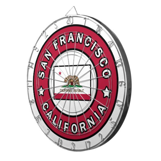 San Francisco California Dartbord (Voorkant Rechts)