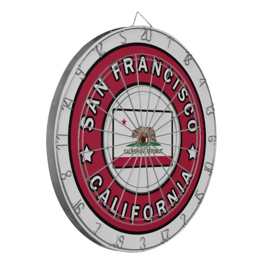 San Francisco California Dartbord (Voorkant Links)
