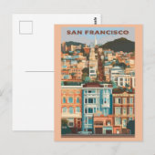  San Francisco California geschilderde dames Briefkaart (Voorkant / Achterkant)