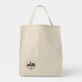 San Francisco California gestileerde skyline Tote Bag (Achterkant)