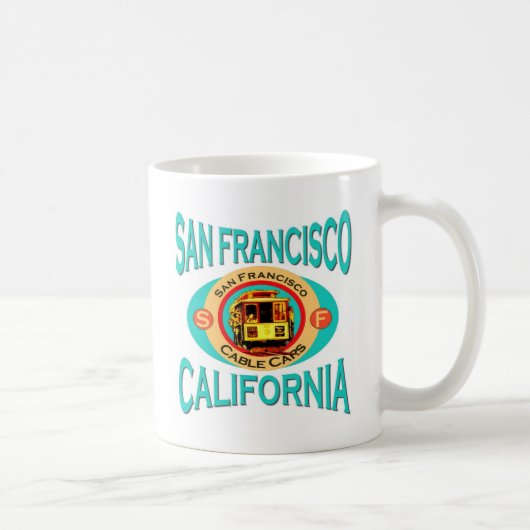 San Francisco California Gift Koffiemok (Rechts)