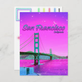 San Francisco California Golden Gate Bridge Briefkaart (Voorkant / Achterkant)