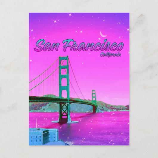 San Francisco California Golden Gate Bridge Briefkaart (Voorkant)