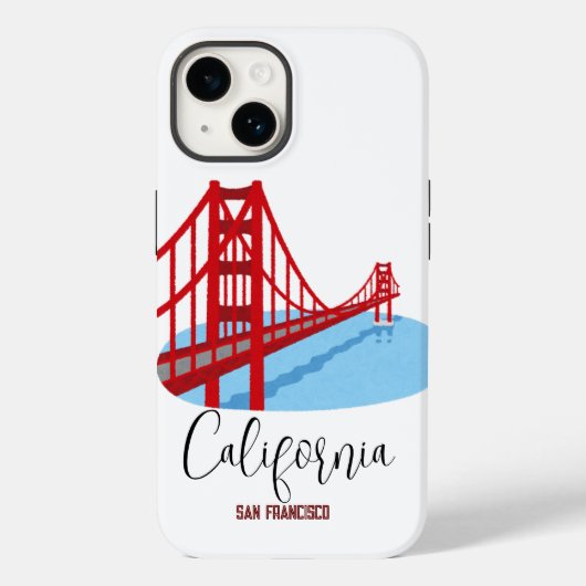 San Francisco California Golden Gate Bridge Case-Mate iPhone Case (Achterkant)