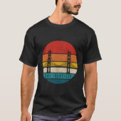 San Francisco California Golden Gate Bridge City T-shirt (Voorkant)