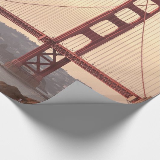 San Francisco California Golden Gate Bridge Foto Cadeaupapier (Hoek)