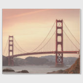 San Francisco California Golden Gate Bridge Foto Cadeaupapier (Vlak)