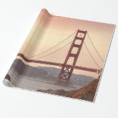 San Francisco California Golden Gate Bridge Foto Cadeaupapier (Uitgerold)