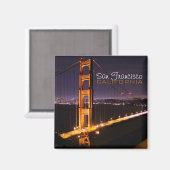 San Francisco California Golden Gate Bridge-magnee Magneet (Voorkant / Achterkant)