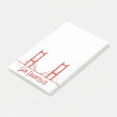 San Francisco California Golden Gate Bridge Post-it® Notes (Schuin)