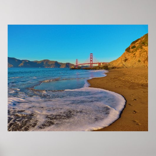 San Francisco California Golden Gate Bridge Poster (Voorkant)