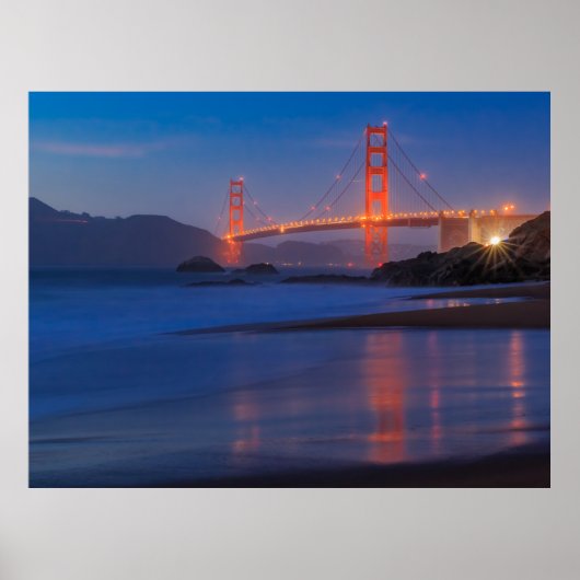 San Francisco California Golden Gate Bridge Poster (Voorkant)