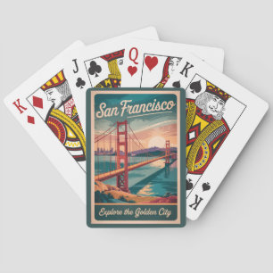 San Francisco California Golden Gate Bridge reizen Pokerkaarten