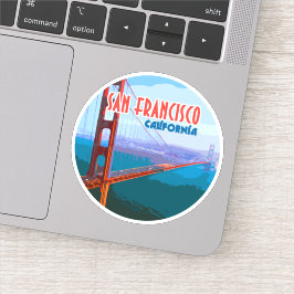 San Francisco California Golden Gate Bridge Sticker