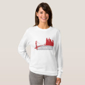 San Francisco California Golden Gate Bridge T-shir T-shirt (Voorkant volledig)