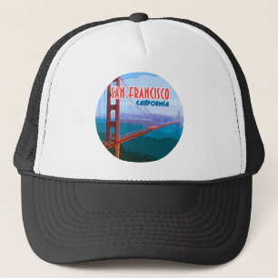 San Francisco California Golden Gate Bridge Trucker Pet