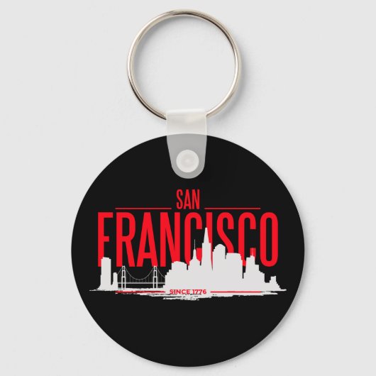 San Francisco California Golden Gate Bridge USA Sleutelhanger (Voorkant)