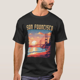 San Francisco California Golden Gate Bridge Vacati T-shirt