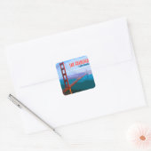 San Francisco California Golden Gate Bridge Vierkante Sticker (Envelop)