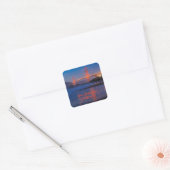 San Francisco California Golden Gate Bridge Vierkante Sticker (Envelop)