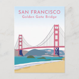 San Francisco California Golden Gate Briefkaart