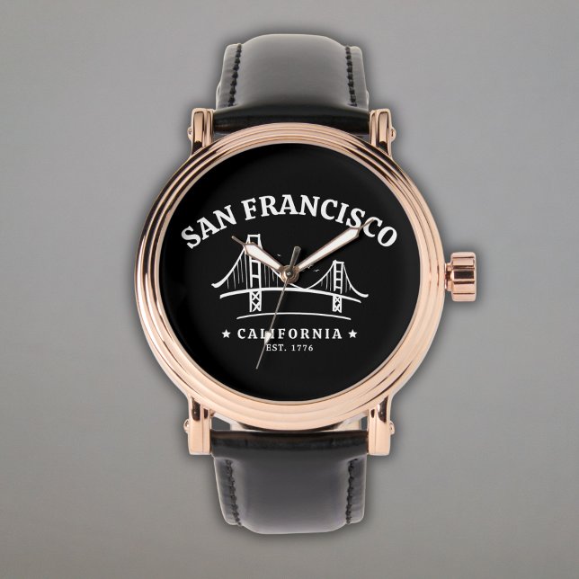 San Francisco California Golden Gate Landscape Horloge (Creator heeft geüpload)