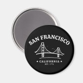 San Francisco California Golden Gate Landscape Magneet (Voorkant / Achterkant)