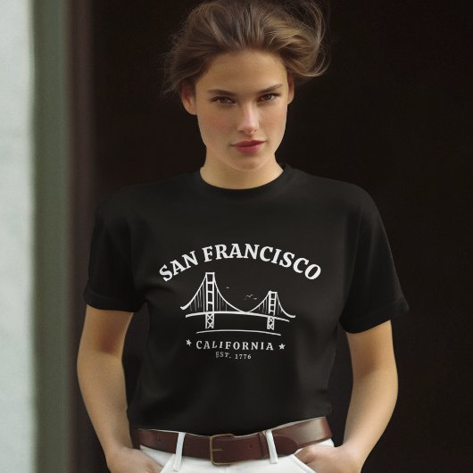 San Francisco California Golden Gate Landscape T-shirt