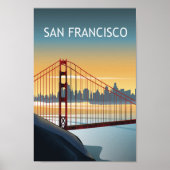 San francisco california Golden Gate Poster (Voorkant)