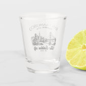 San Francisco California Golden Gate  Shot Glas (Achterkant)